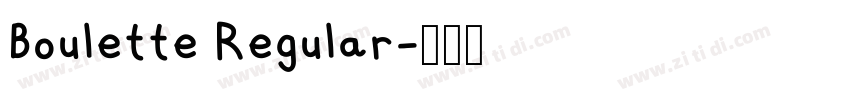 Boulette Regular字体转换